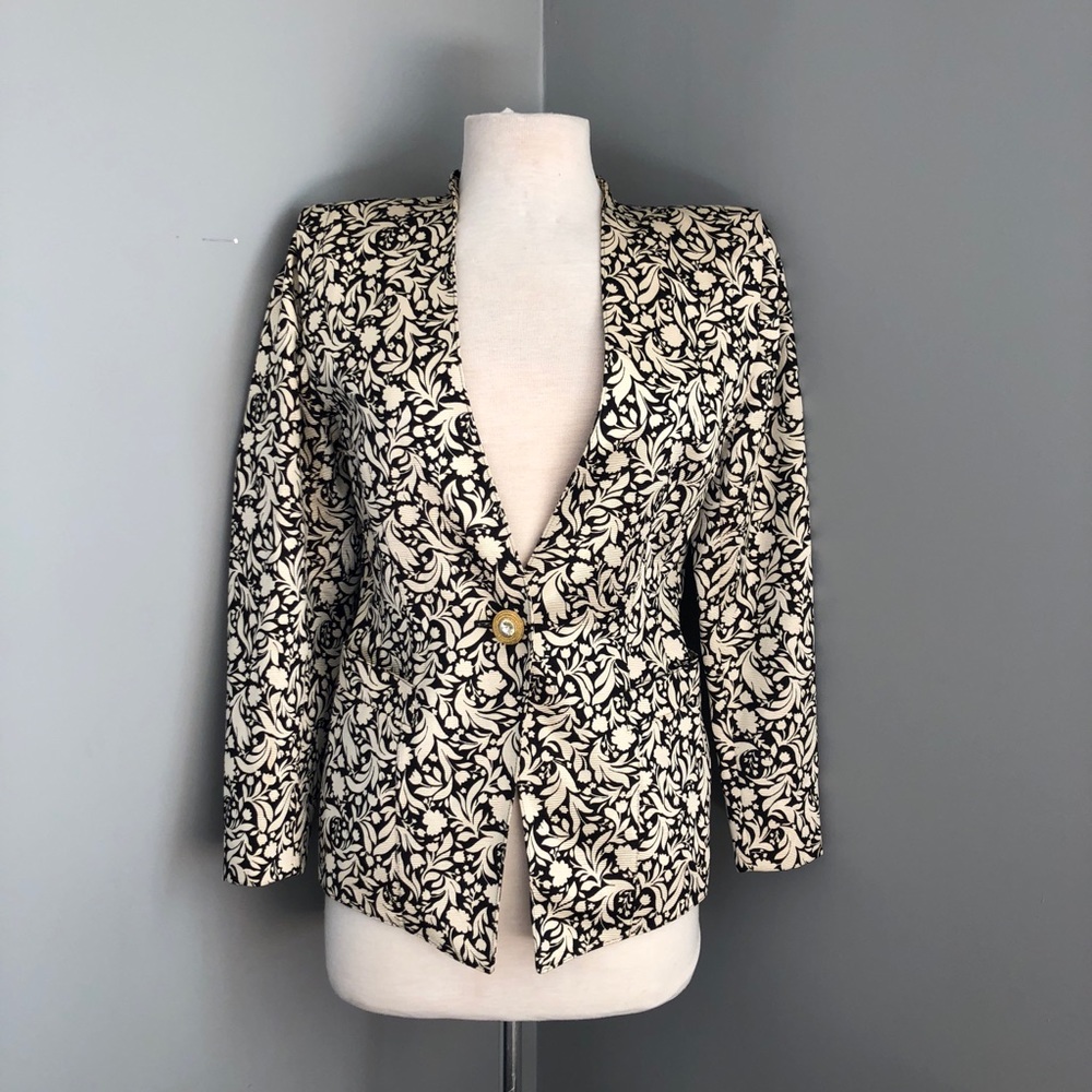 Escada by Margaretha Ley print blazer size 34/ 2